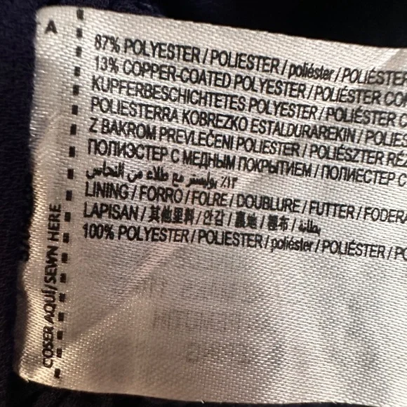 Mango One-Shoulder Fitted Blue, Purple and Gold Party Blouse - Picture 10 of 11